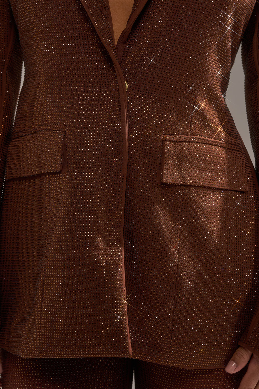 MAKE A TOAST RHINESTONE BLAZER