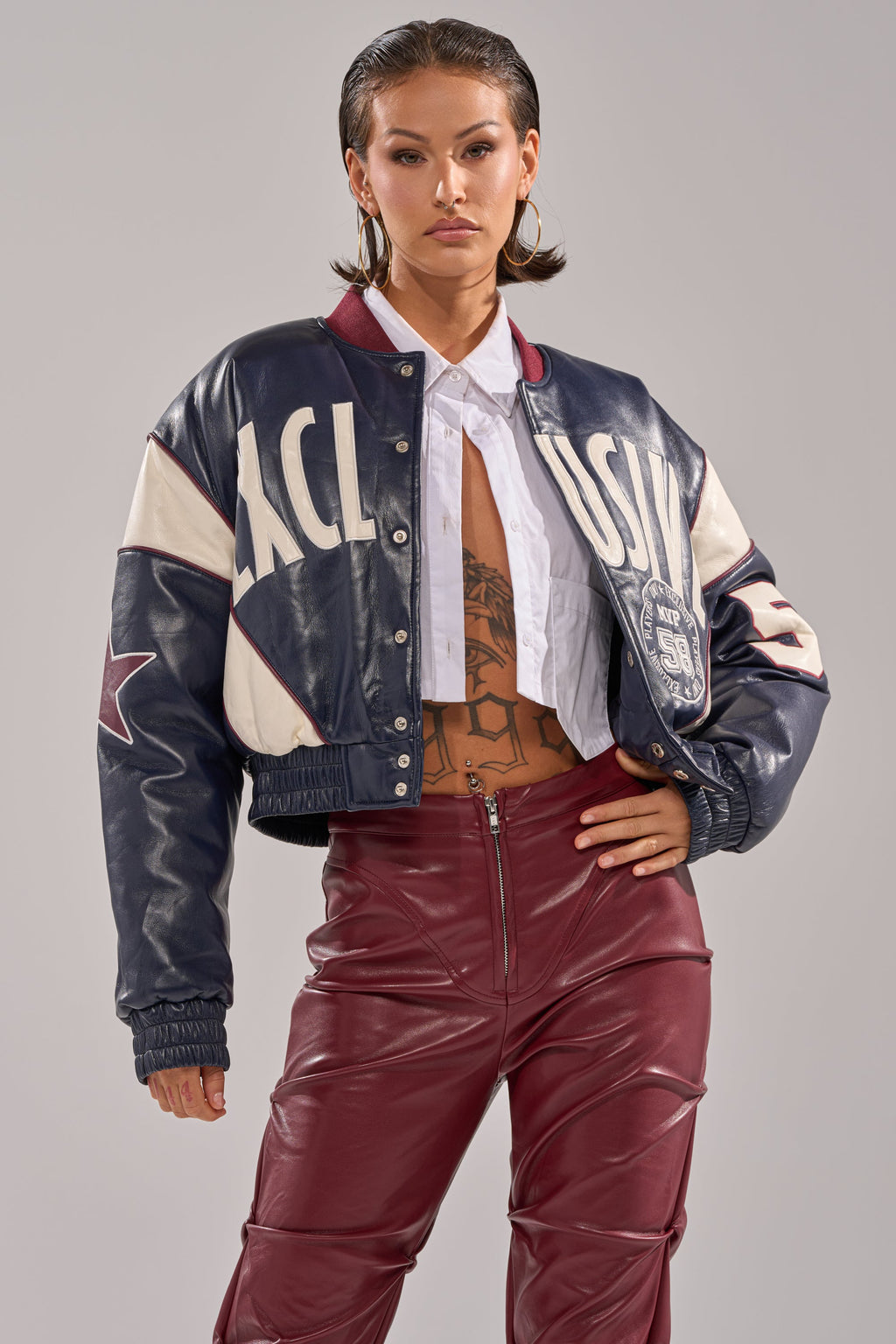 BUTTER LUXE VARSITY BOMBER