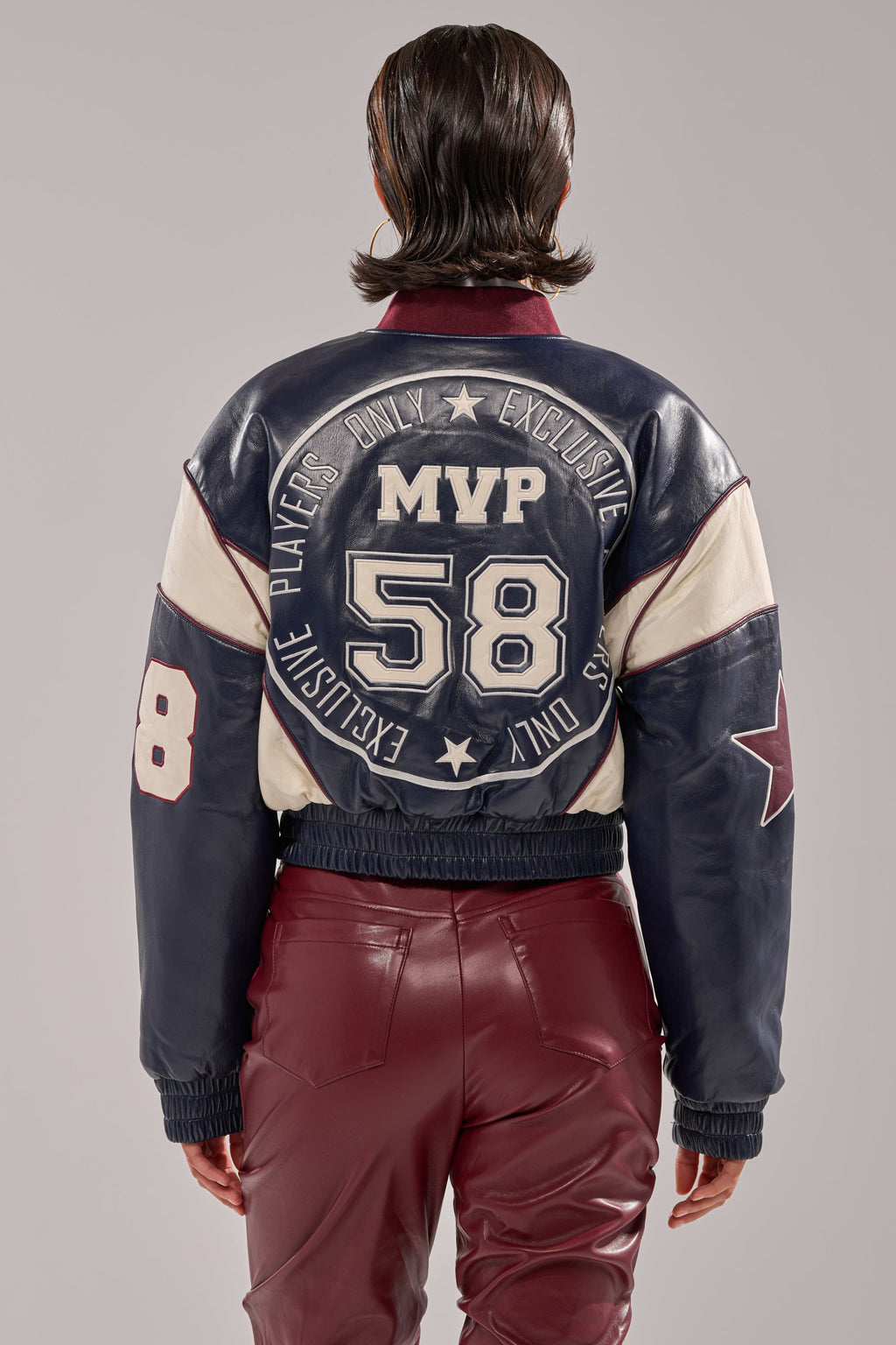 BUTTER LUXE VARSITY BOMBER