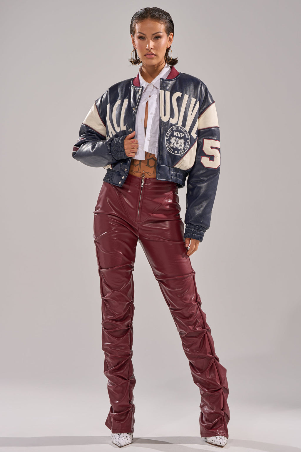 BUTTER LUXE VARSITY BOMBER