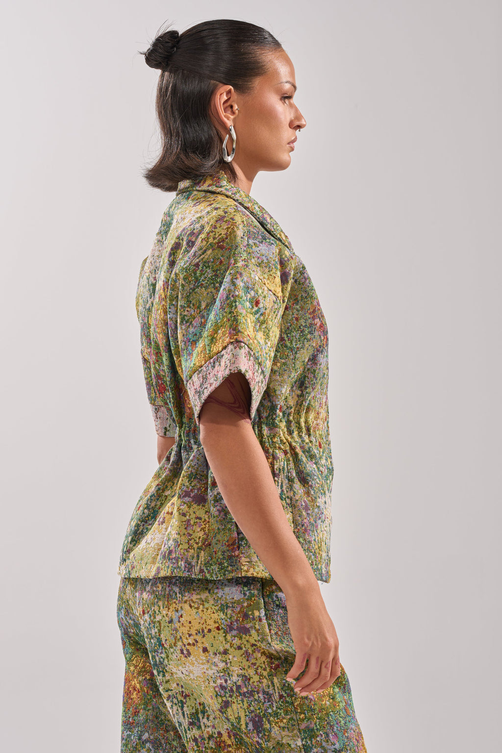 DEEP IN THE SEA BROCADE BLOUSE