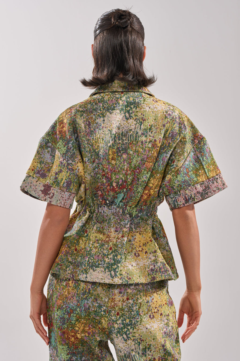 DEEP IN THE SEA BROCADE BLOUSE