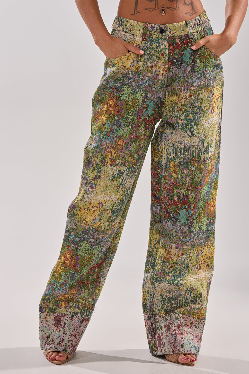 DEEP IN THE SEA BROCADE TROUSER
