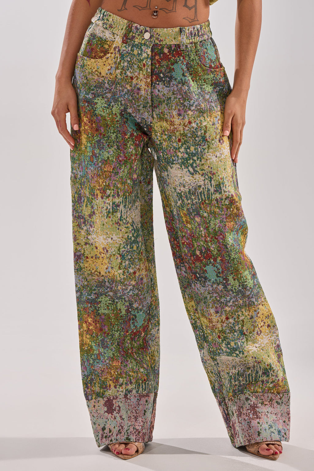 DEEP IN THE SEA BROCADE TROUSER