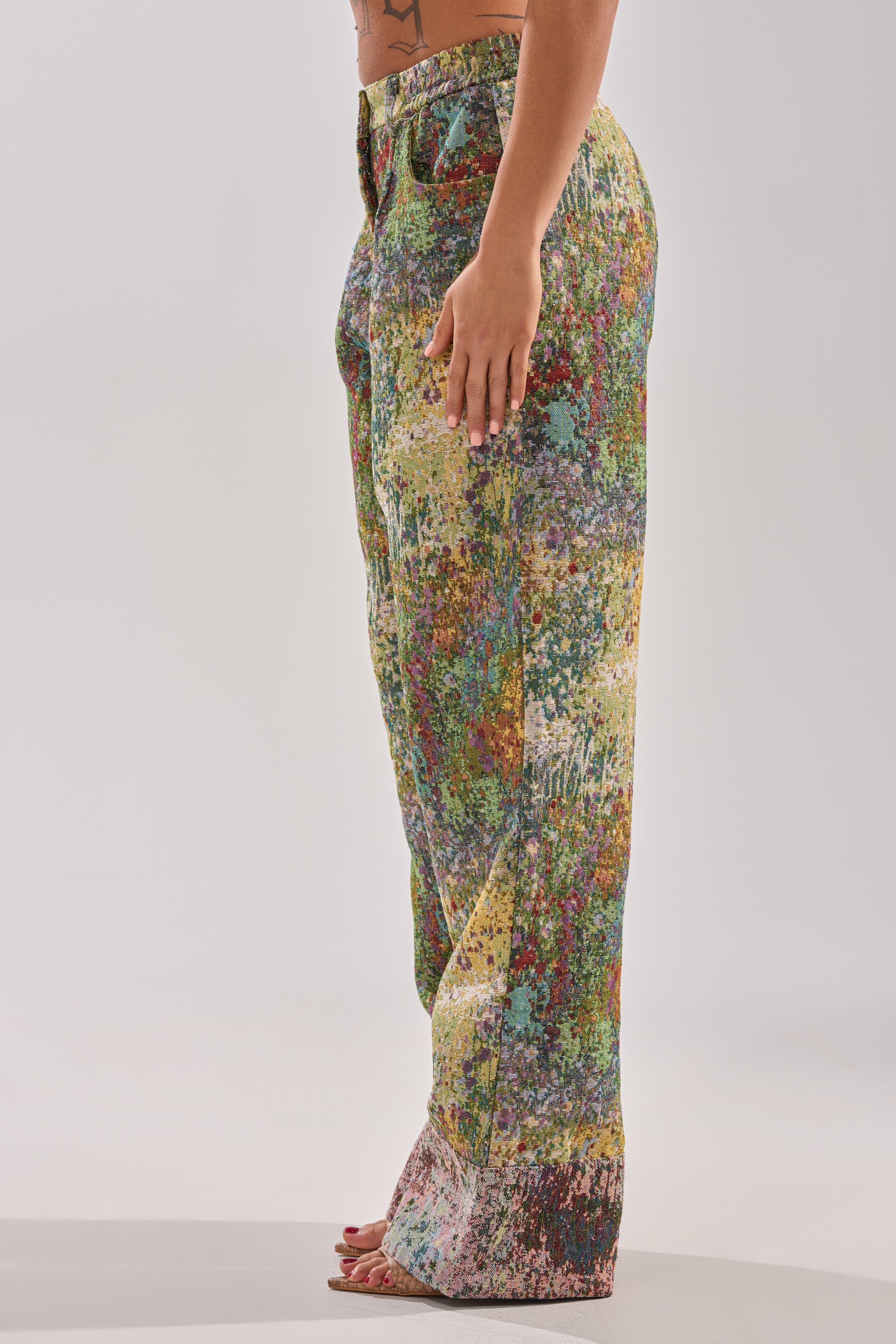 DEEP IN THE SEA BROCADE TROUSER