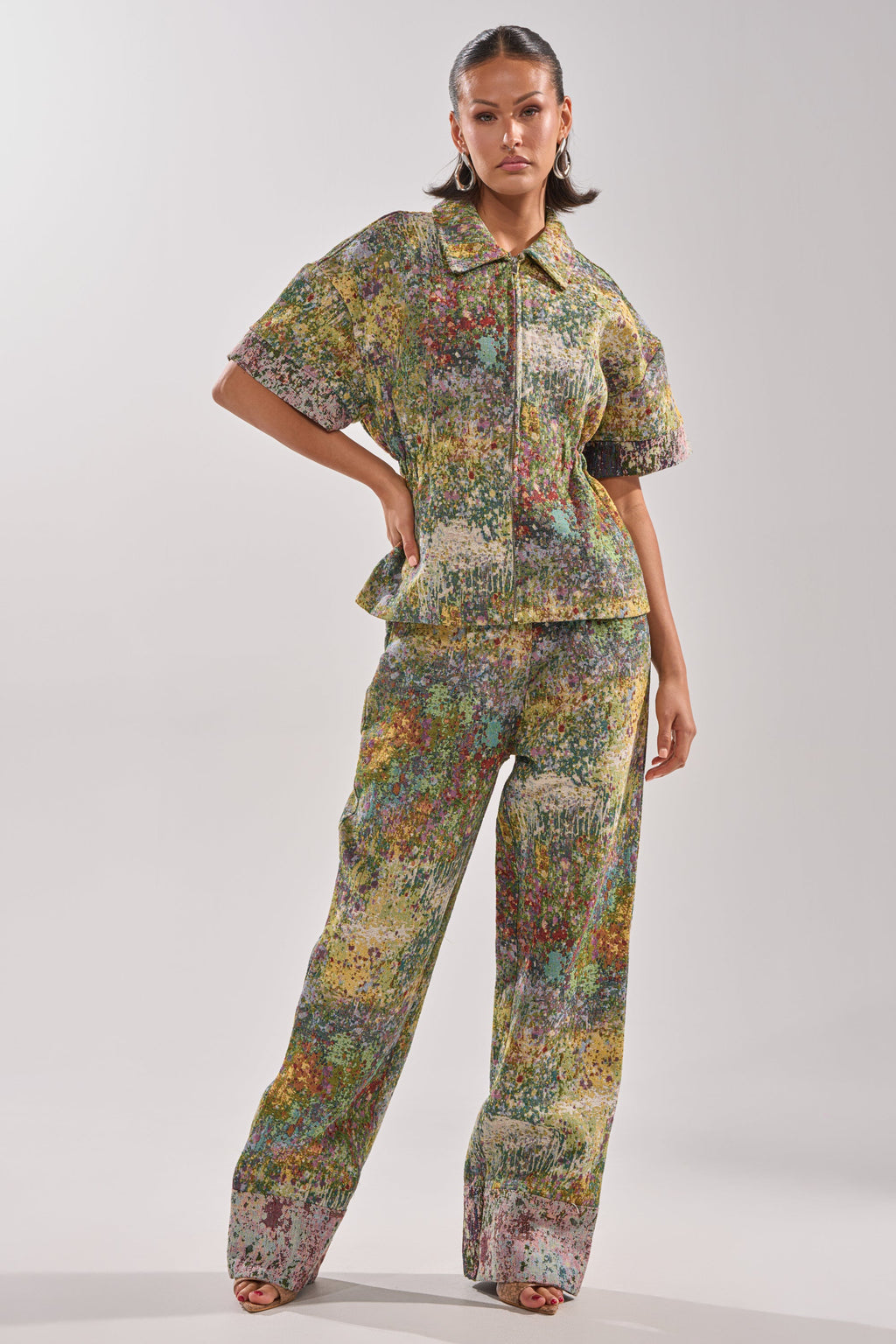 DEEP IN THE SEA BROCADE TROUSER