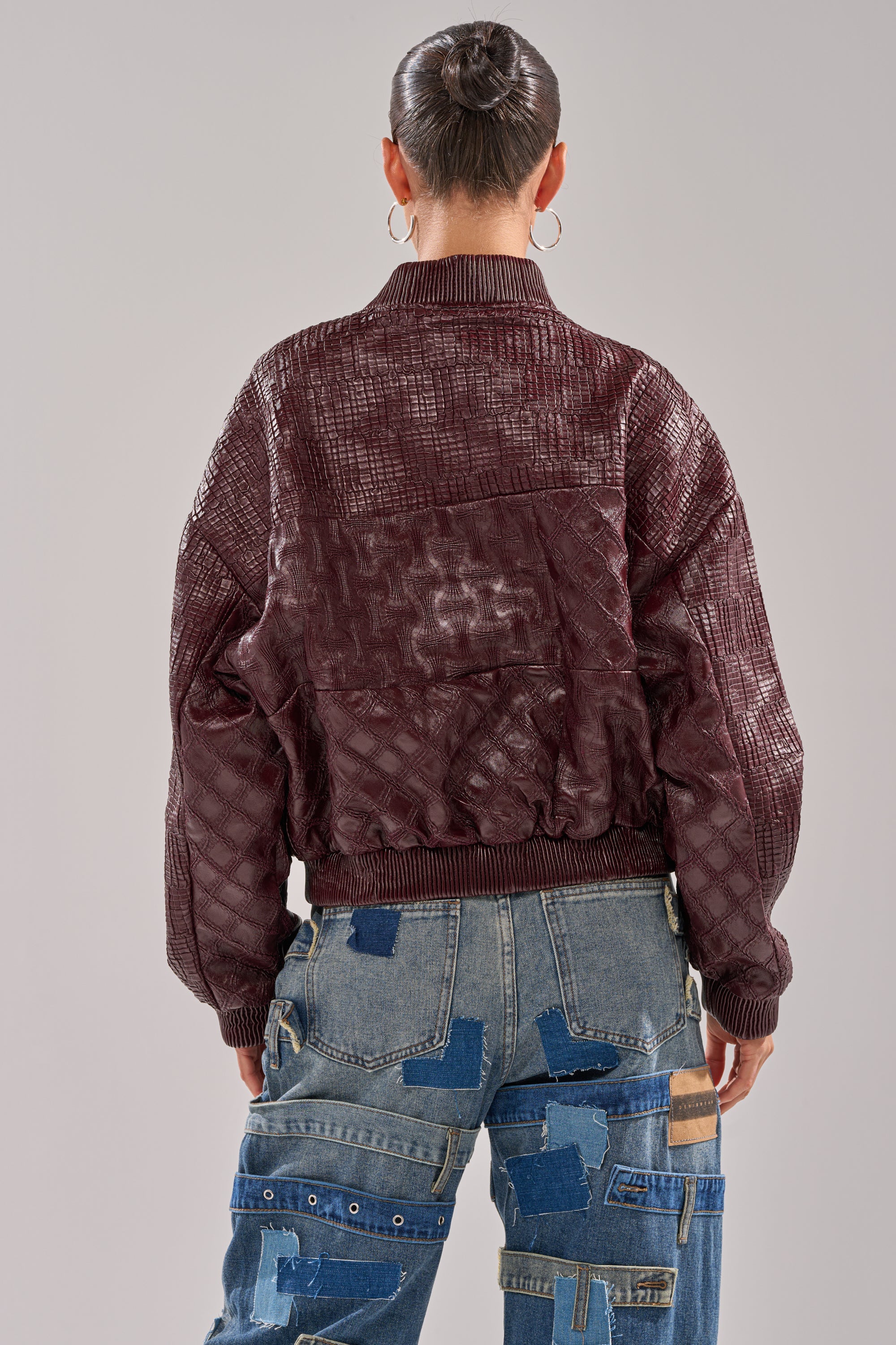 CHARLI PATCHWORK BOMBER