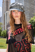 IT GURL PU BRIM HAT