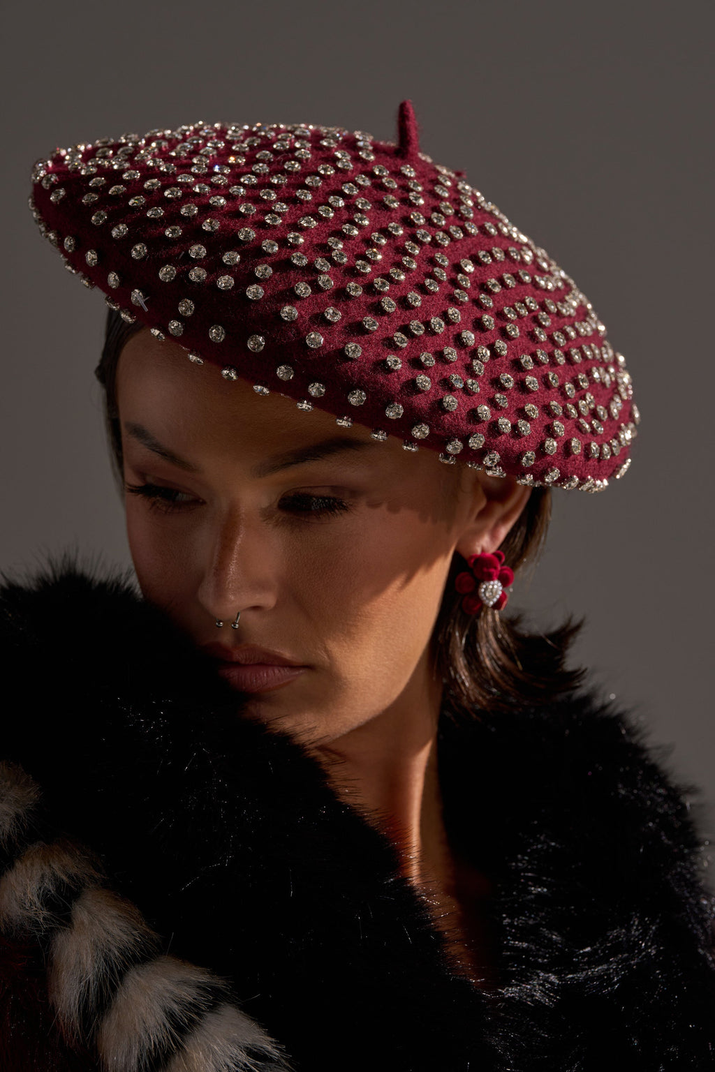 THE REAL RELATE EMBELLISHED BERET