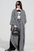 ELEVATED LIFE HOUNDSTOOTH PONCHO