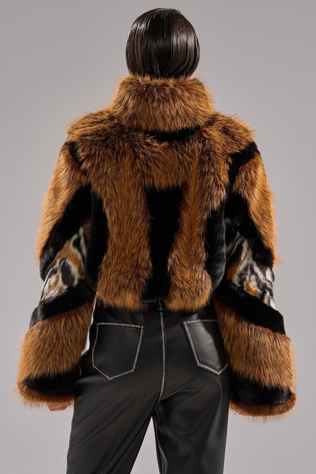 TWISTER PATCHWORK FAUX FUR