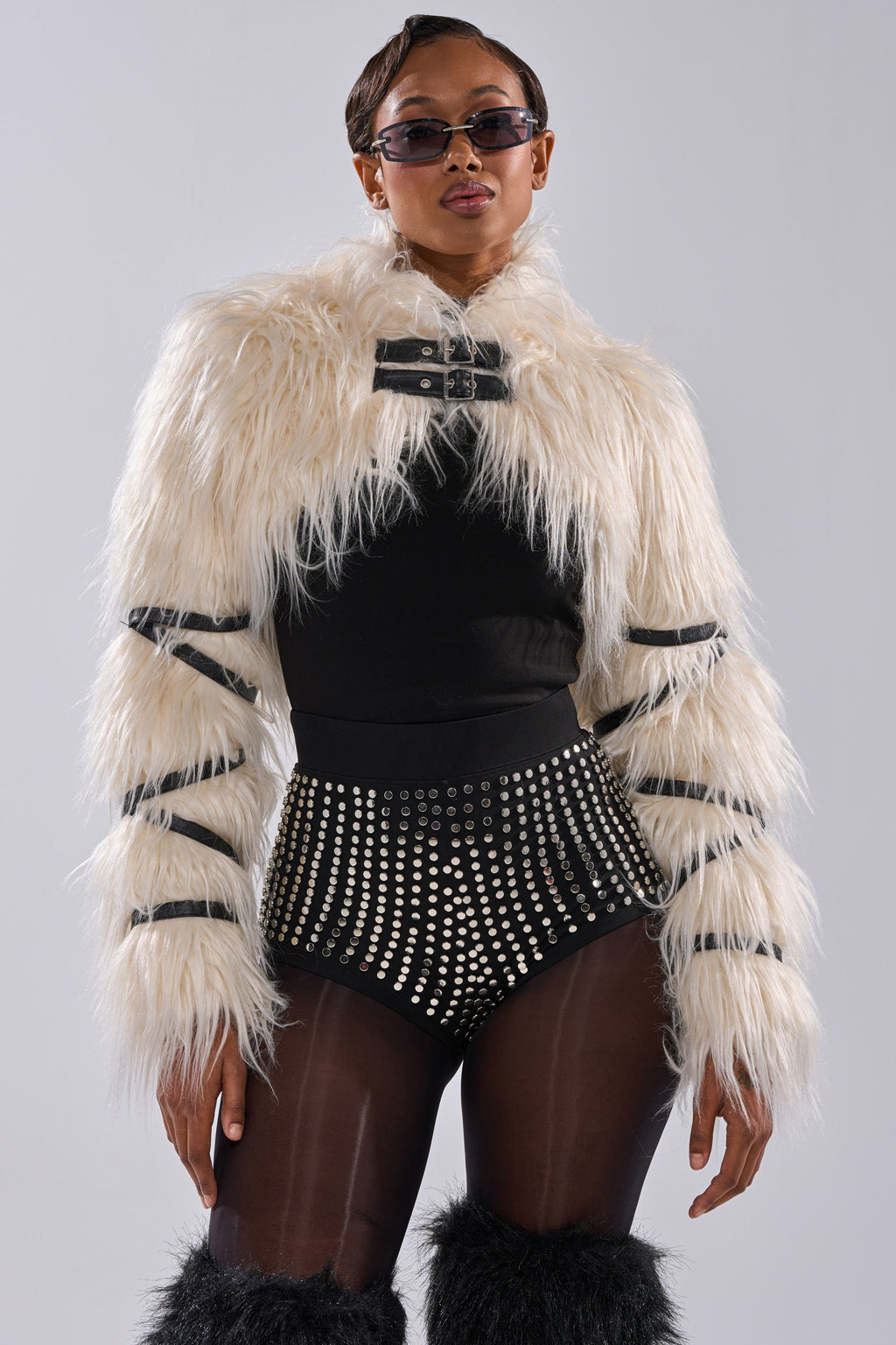 PHIA FAUX FUR BOLERO