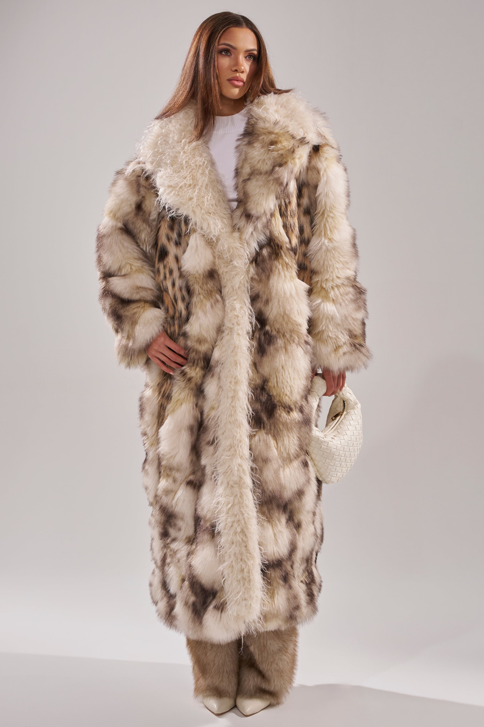 PARK AVENUE PATCHWORK FAUX FUR