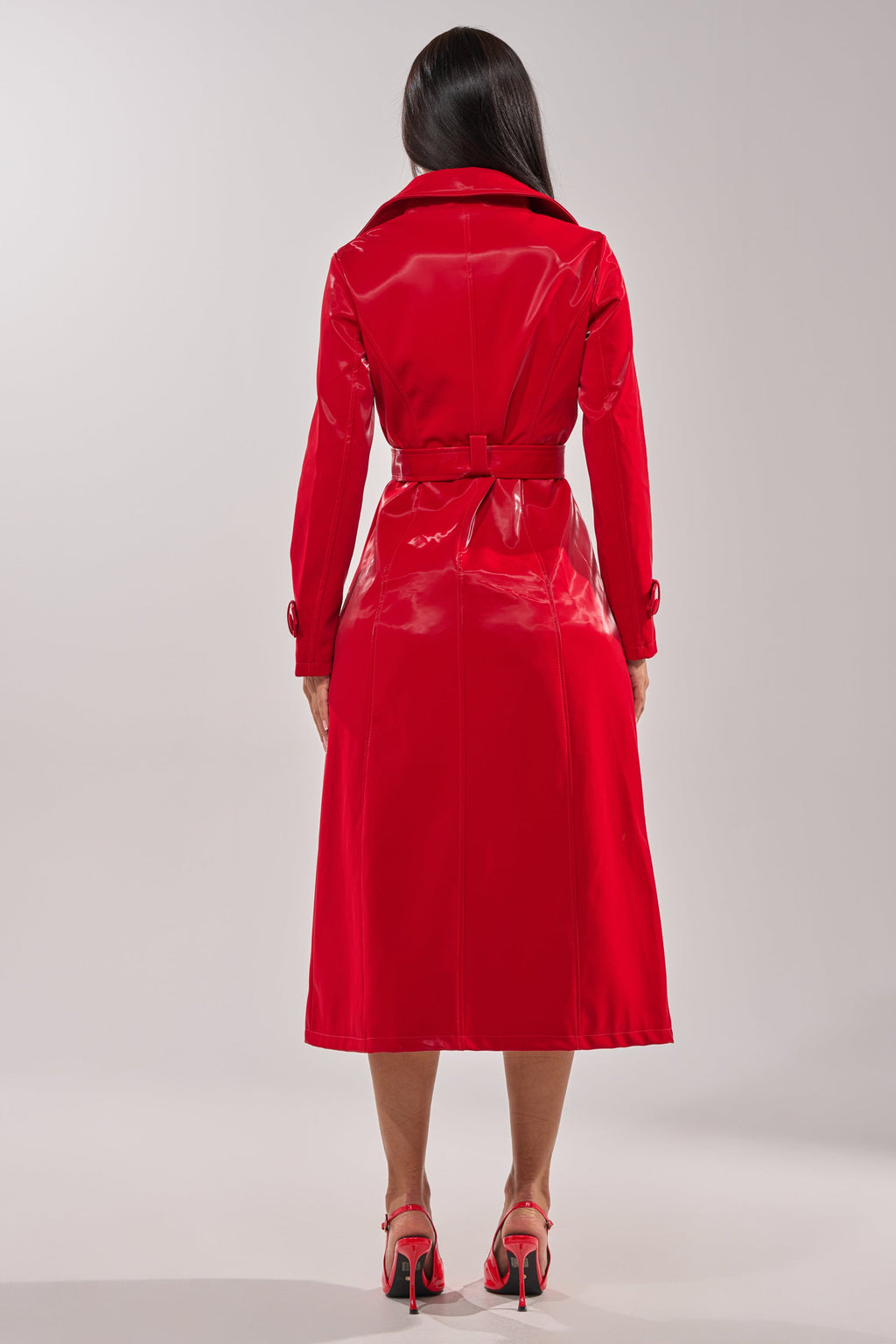 DOZEN ROSES LIQUID VELVET TRENCH