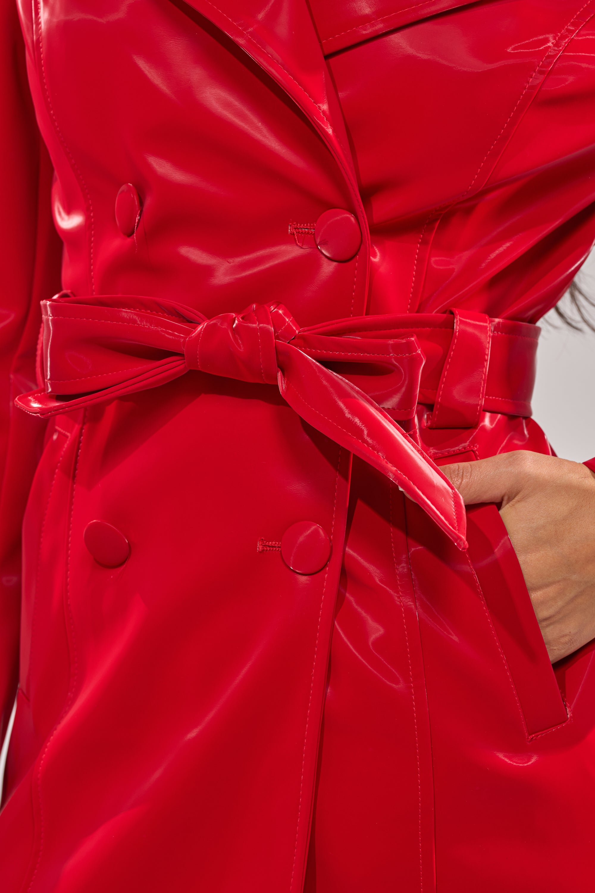 DOZEN ROSES LIQUID VELVET TRENCH