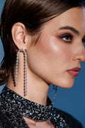 WATERFALL DANGLE EARRING IN SILVER