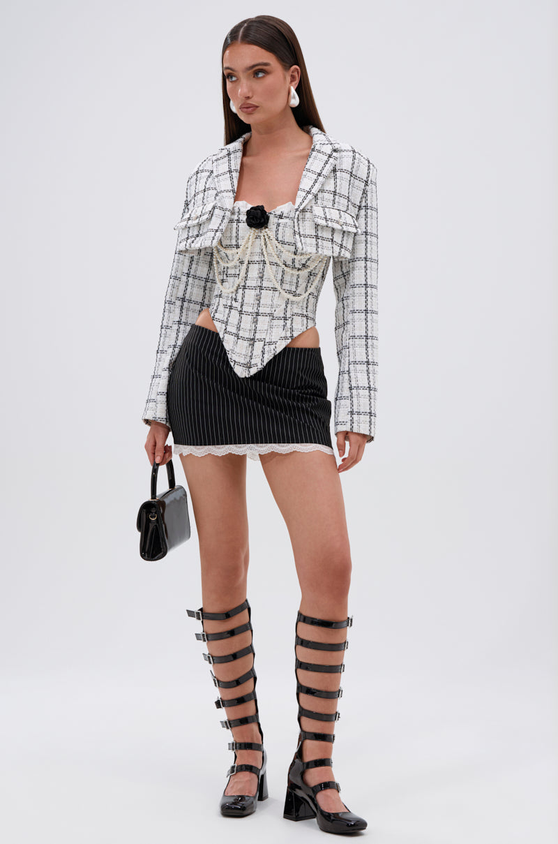 HEAVEN SENT TWEED CORSET