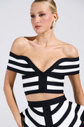 WAITING FOR YOU STRIPE BLOUSE