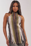 ZIPPED THROUGH SLEEVELESS TOP