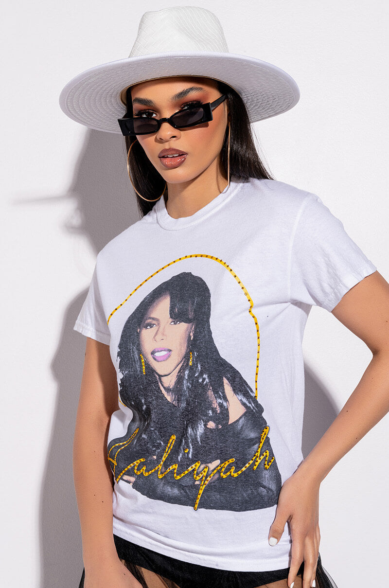 AALIYAH RHINESTONE TSHIRT