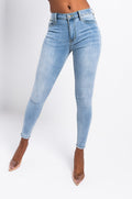 ALL OVER BACK LACE SKINNY JEANS