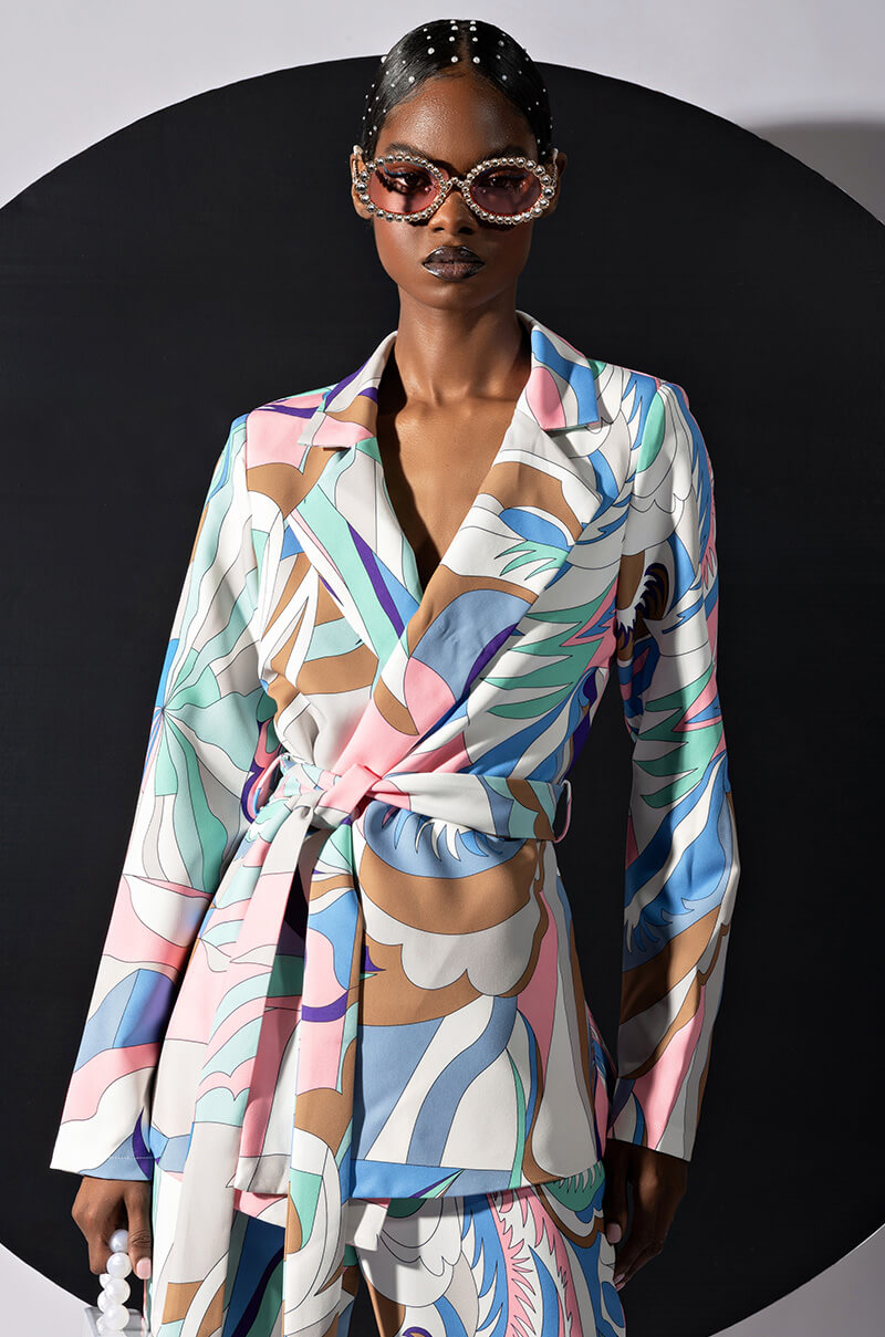 BREE PRINTED BLAZER