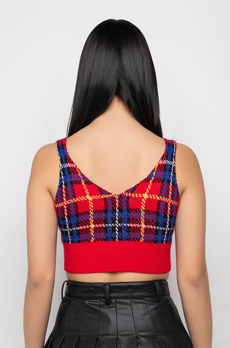 BLAIRE CROP KNIT BRALETTE