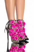 AZALEA WANG ALL EYES ON ME STILETTO BOOTIE IN MULTI