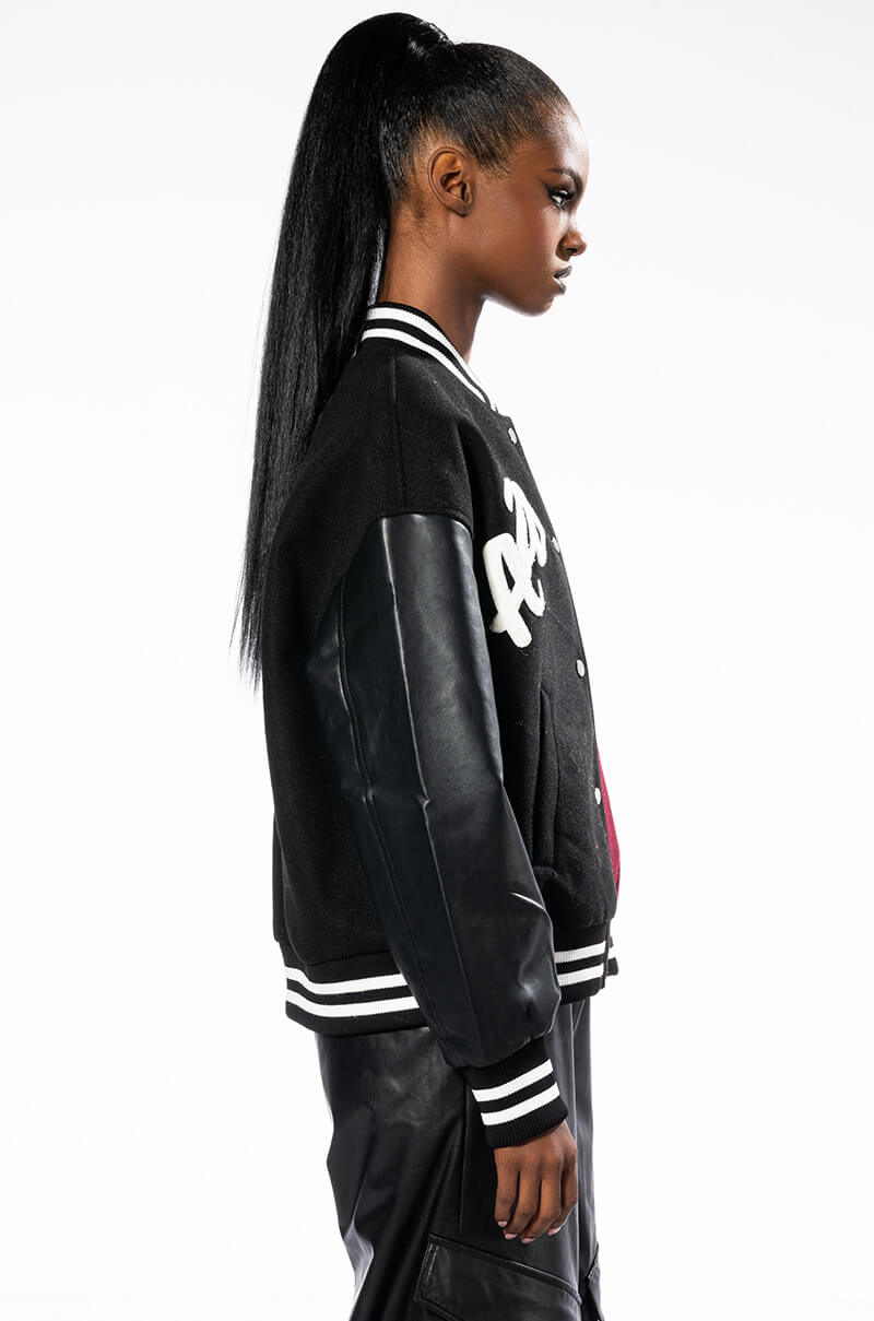BACK TO SCHOOL AZALEA WANG VARSITY BOMBER