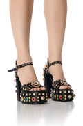 AZALEA WANG BIRCH SILVER EMBELLISHED SANDAL