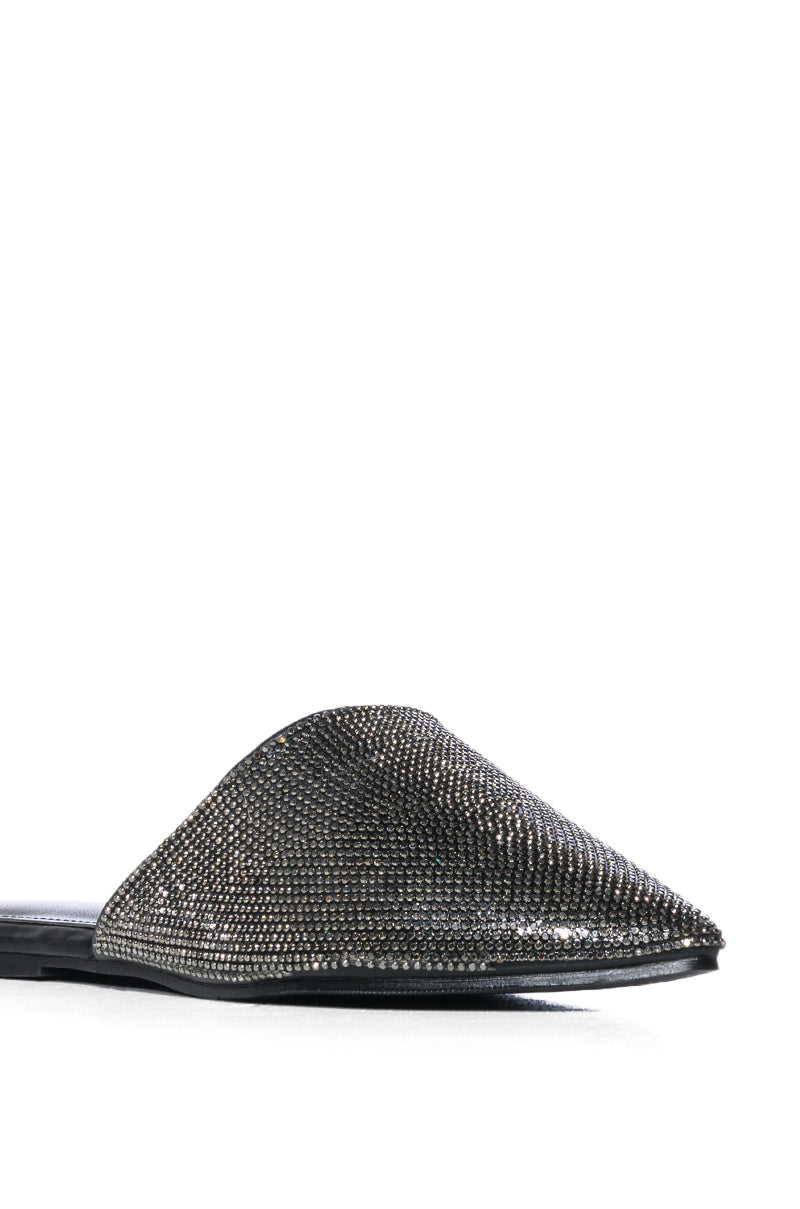 AZALEA WANG COLBY BLACK POINTED TOE FLAT