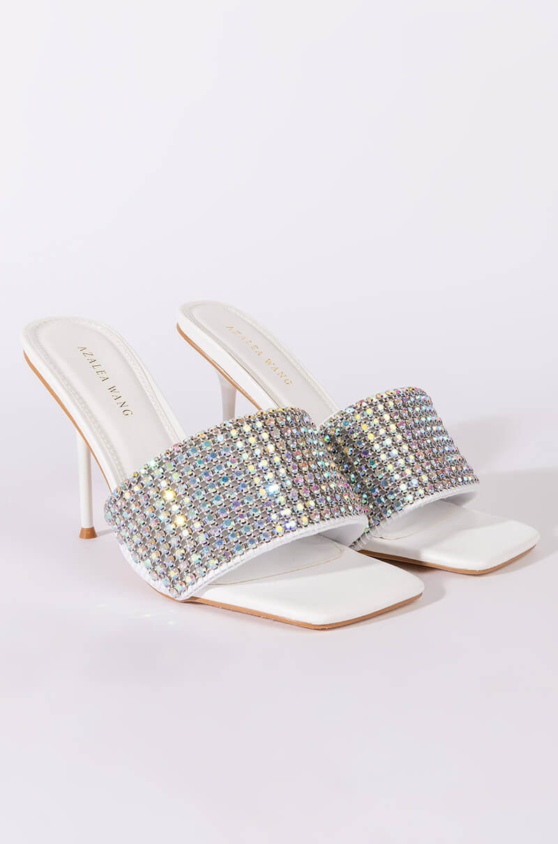 AZALEA WANG DIRTY DANCING STILETTO SANDAL IN WHITE