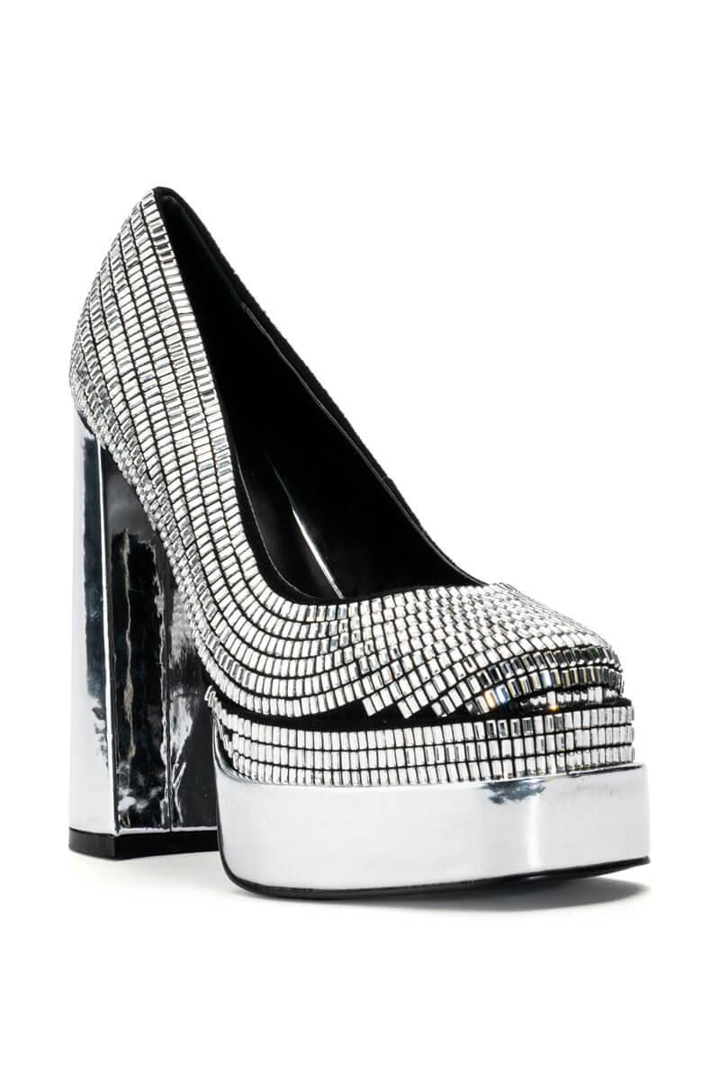 AZALEA WANG PHILIPA CHUNKY PLATFORM IN SILVER