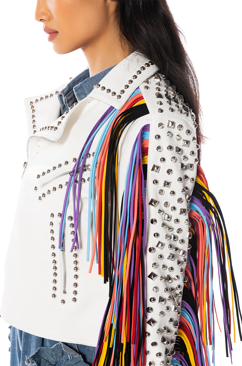 FREE RIDER FRINGE MOTO JACKET