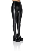 AZALEA WANG STAR STRETCH CHUNKY PANT BOOT IN BLACK PU