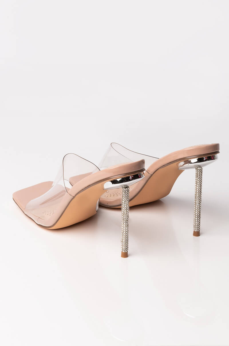 AZALEA WANG JUST A FEELING STILETTO SANDAL IN NUDE