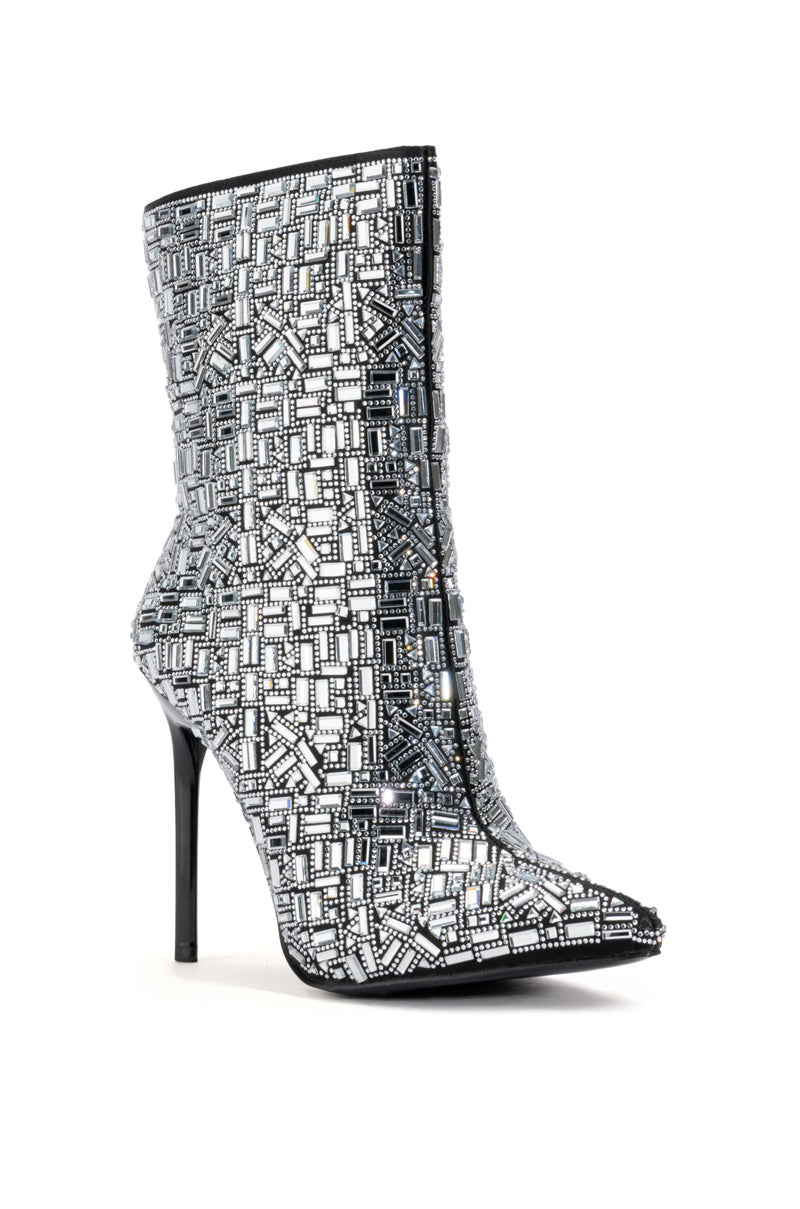 AZALEA WANG LIVELY SILVER BOOTIE