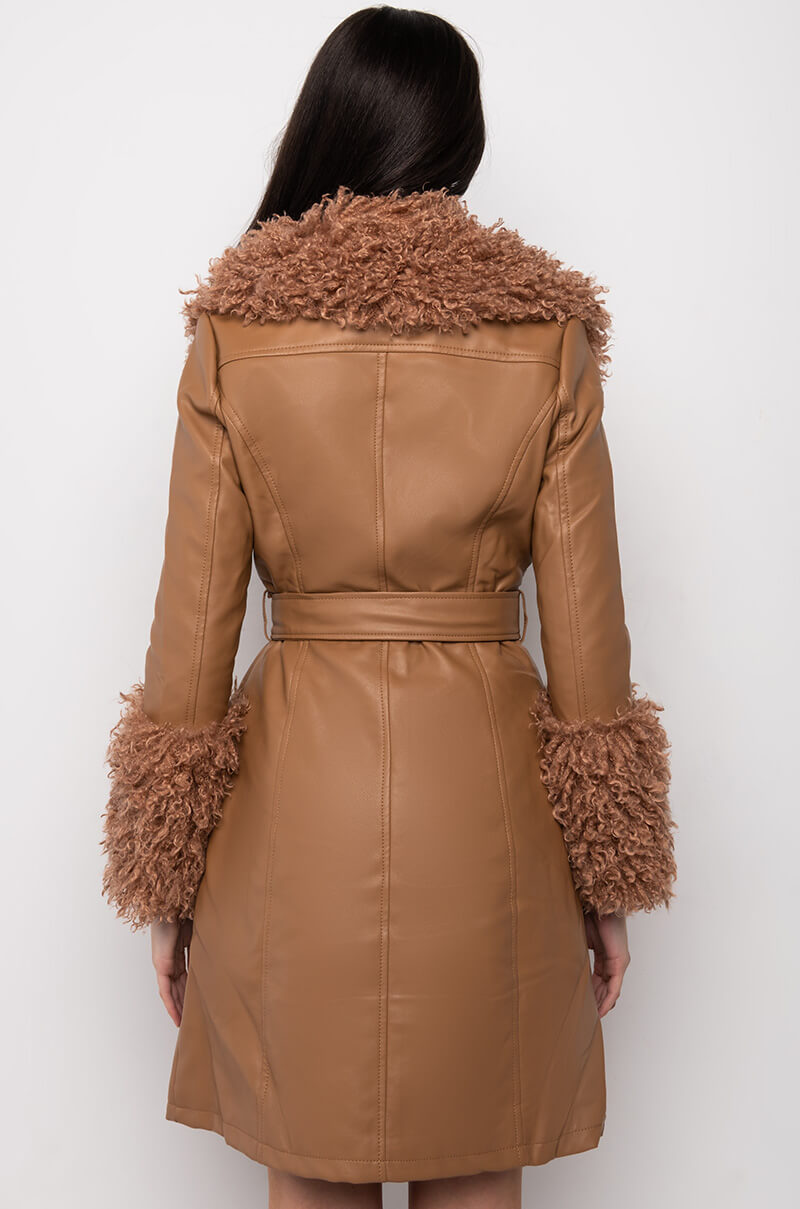 MOHAIR CAMEL TRENCH