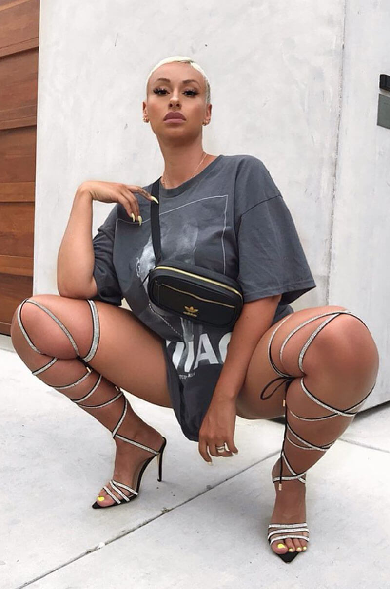 AZALEA WANG MOVING TO THE CITY DIAMOND WRAPPED STRAPPY HEEL