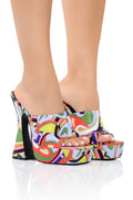AZALEA WANG NAKISHA SATIN CHUNKY MULE