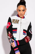 NOT YOURS FITTED SOCK BAND BOMBER