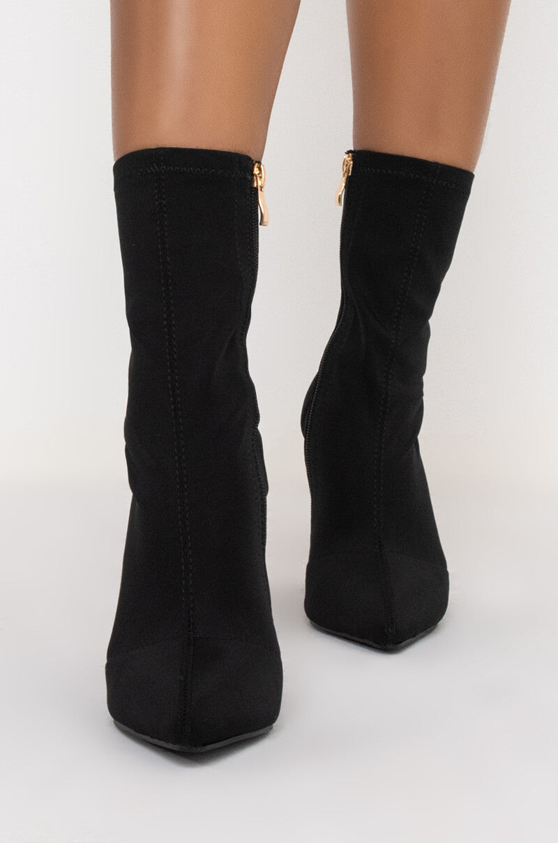 AZALEA WANG NOTHING LASTS FOREVER CHUNKY BOOTIE IN BLACK