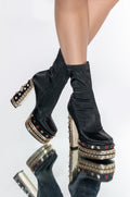 AZALEA WANG NOTICE ME CHUNKY BOOTIE IN BLACK