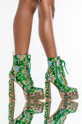 AZALEA WANG RICHIE RICH CHUNKY BOOTIE IN GREEN