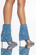AZALEA WANG SAY IT LIKE YOU MEAN IT STILETTO SANDAL IN DENIM