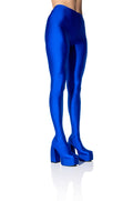 AZALEA WANG HEYHEY CHUNKY BOOT PANT IN BLUE