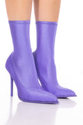 AZALEA WANG SERENITY STRETCH BOOTIE IN PERIWINKLE