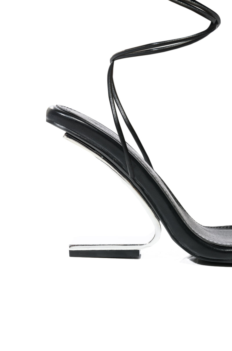 AZALEA WANG FERNANDA SWOOP HEEL SANDAL