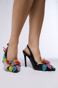 AZALEA WANG WEATHERLY MULTI FLOWER EMBELLISHED PUMP