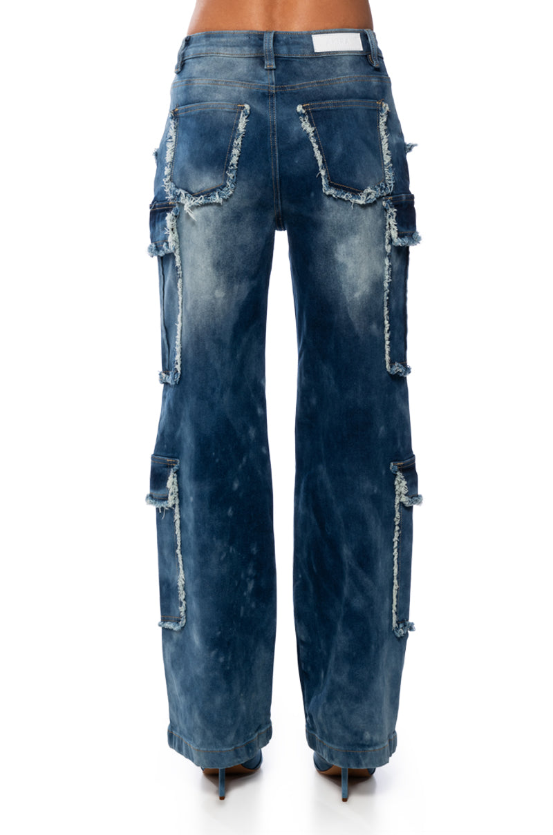 BABY GIRL CARGO JEANS